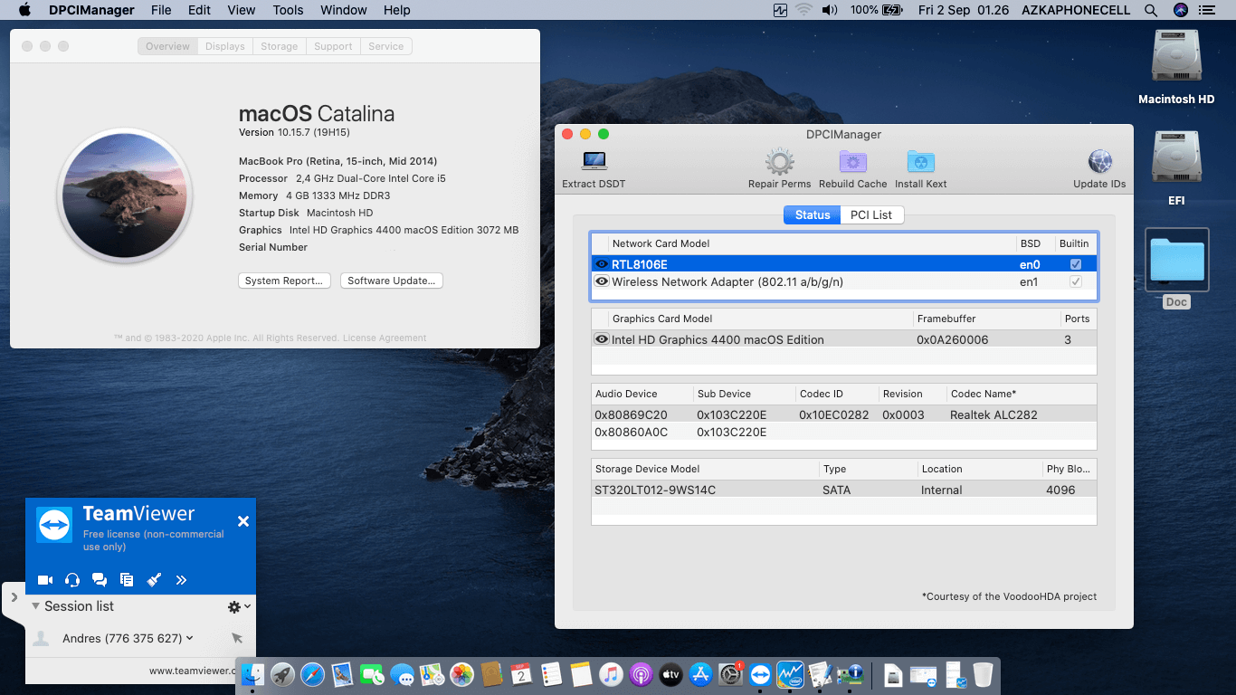 HP Pavilion 14 R015TX [Haswell   Intel HD 4400 + PS2]   OpenCore 1